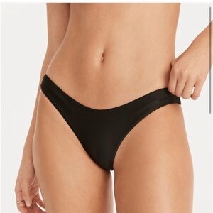 NEW J.Crew Curved waist cheeky bikini bottom BC125 Navy Blue Size S